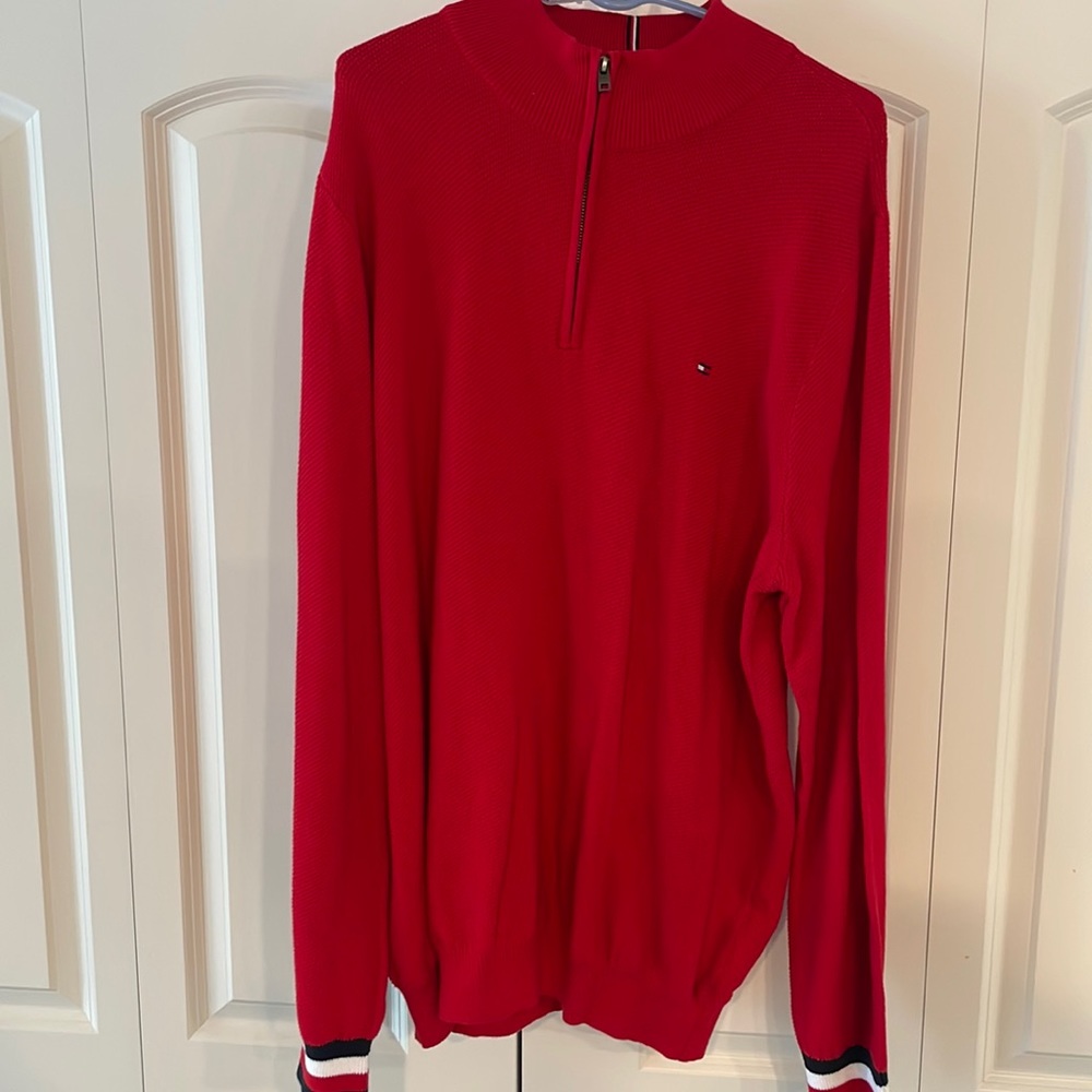 Tommy Hilfiger zip up sweater sweatshirt